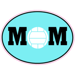 Volleyball Mom Sticker – vinyl decal printed in the USA
