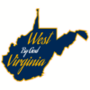 West By God Virginia State Shaped Sticker – vinyl decal printed in the USA