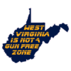 West Virginia Is Not A Gun Free Zone Sticker – vinyl decal printed in the USA