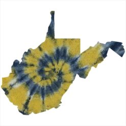 West Virginia Tie Dye State Sticker – vinyl decal printed in the USA