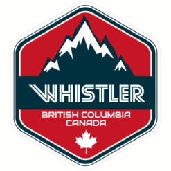 Whistler British Columbia Canada Sticker – vinyl decal printed in the USA