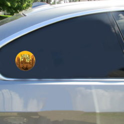 Wild West Car Sticker shown on a vehicle rear window