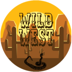 Wild West Sticker – vinyl decal printed in the USA