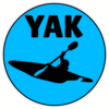 Yak Kayak Circle Sticker – vinyl decal printed in the USA