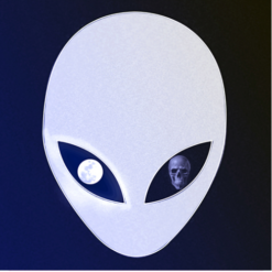 alien sticker – vinyl decal printed in the USA