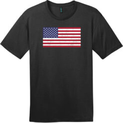 American Vintage Flag T-Shirt Jet Black - US Custom Tees