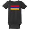 Armenia Vintage Flag Baby One Piece Black - US Custom Tees