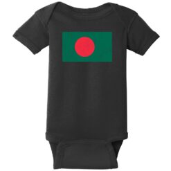 Bangladesh Vintage Flag Baby One Piece Black - US Custom Tees