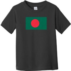 Bangladesh Vintage Flag Toddler T-Shirt Black - US Custom Tees