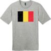 Belgium Vintage Flag T-Shirt Heathered Steel - US Custom Tees