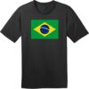 Brazil Vintage Flag T-Shirt Jet Black - US Custom Tees