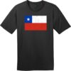 Chile Vintage Flag T-Shirt Jet Black - US Custom Tees