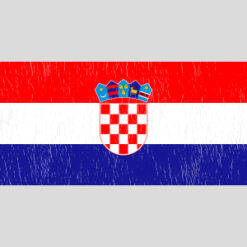 Croatia Vintage Flag Design - US Custom Tees