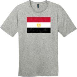 Egypt Vintage Flag T-Shirt Heathered Steel - US Custom Tees