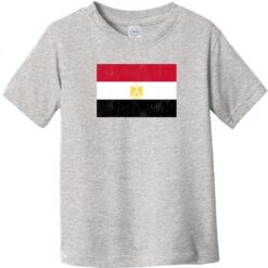 Egypt Vintage Flag Toddler T-Shirt Heather Gray - US Custom Tees