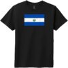 El Salvador Vintage Flag Youth T-Shirt Black - US Custom Tees