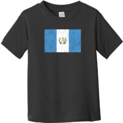 Guatemala Vintage Flag Toddler T-Shirt Black - US Custom Tees