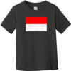 Indonesia Vintage Flag Toddler T-Shirt Black - US Custom Tees