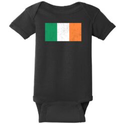 Ireland Vintage Flag Baby One Piece Black - US Custom Tees