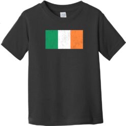 Ireland Vintage Flag Toddler T-Shirt Black - US Custom Tees