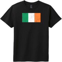 Ireland Vintage Flag Youth T-Shirt Black - US Custom Tees