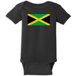Jamaica Vintage Flag Baby One Piece Black - US Custom Tees