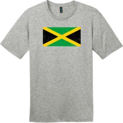 Jamaica Vintage Flag T-Shirt Heathered Steel - US Custom Tees
