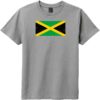 Jamaica Vintage Flag Youth T-Shirt Gray Frost - US Custom Tees