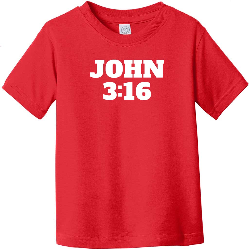 John 3:16 Toddler T-Shirt Red - US Custom Tees