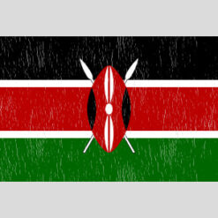 Kenya Vintage Flag Design - US Custom Tees