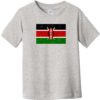 Kenya Vintage Flag Toddler T-Shirt Heather Gray - US Custom Tees