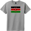 Kenya Vintage Flag Youth T-Shirt Gray Frost - US Custom Tees