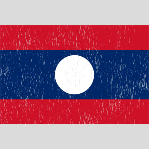 Laos Vintage Flag Design - US Custom Tees