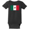 Mexico Vintage Flag Baby One Piece Black - US Custom Tees