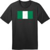 Nigeria Vintage Flag T-Shirt Jet Black - US Custom Tees
