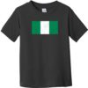 Nigeria Vintage Flag Toddler T-Shirt Black - US Custom Tees
