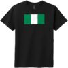 Nigeria Vintage Flag Youth T-Shirt Black - US Custom Tees