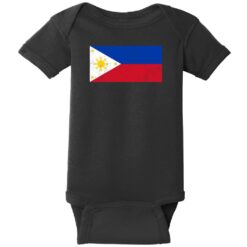 Philippines Vintage Flag Baby One Piece Black - US Custom Tees