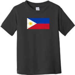 Philippines Vintage Flag Toddler T-Shirt Black - US Custom Tees