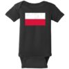 Poland Vintage Flag Baby One Piece Black - US Custom Tees