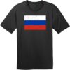 Russia Vintage Flag T-Shirt Jet Black - US Custom Tees