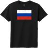 Russia Vintage Flag Youth T-Shirt Black - US Custom Tees