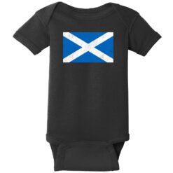 Scotland Vintage Flag Baby One Piece Black - US Custom Tees