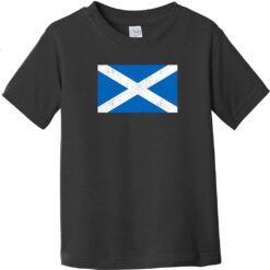 Scotland Vintage Flag Toddler T-Shirt Black - US Custom Tees
