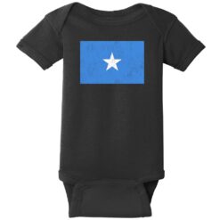 Somalia Vintage Flag Baby One Piece Black - US Custom Tees