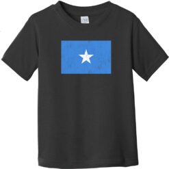 Somalia Vintage Flag Toddler T-Shirt Black - US Custom Tees