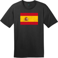 Spain Vintage Flag T-Shirt Jet Black - US Custom Tees