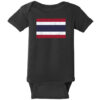 Thailand Vintage Flag Baby One Piece Black - US Custom Tees