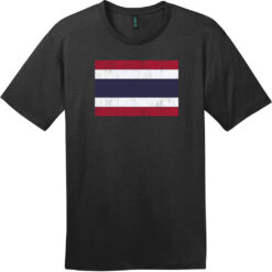 Thailand Vintage Flag T-Shirt Jet Black - US Custom Tees