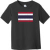 Thailand Vintage Flag Toddler T-Shirt Black - US Custom Tees